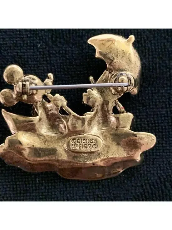 Vintage Retired Disney Napier Golden Mickey And Minnie Mouse - Picture 5 of 6